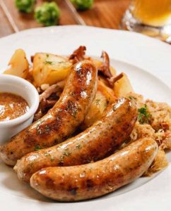 frankfurter pork gruyere