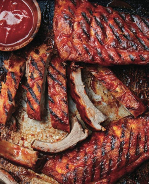 Baby Pork Loin Ribs with BBQ Sauce