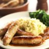 pork and leek sausages