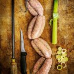 pork and leek sausages
