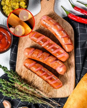 pork & cheese sausages