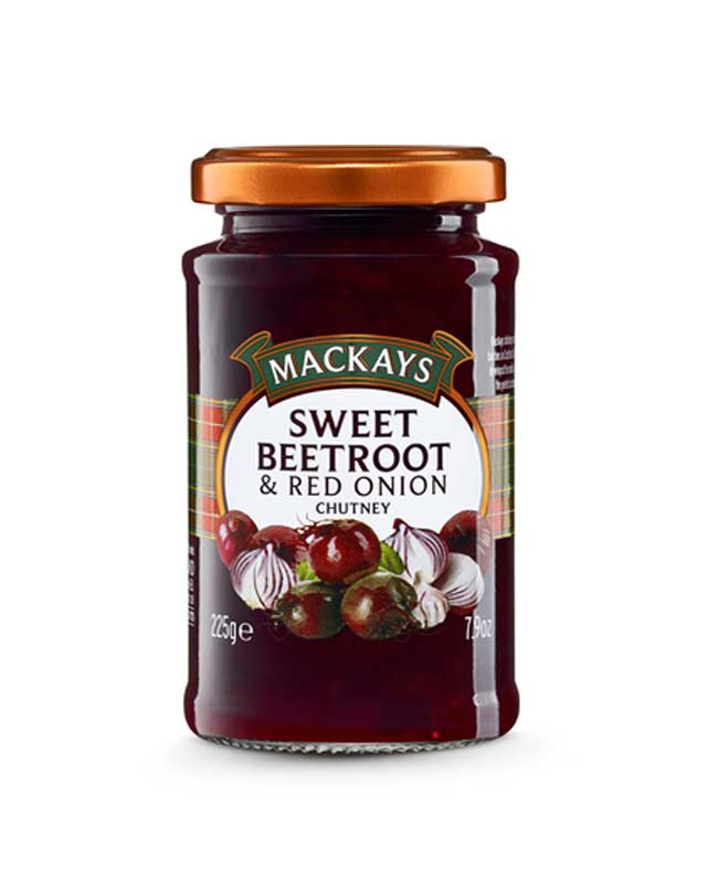 mackays sweet beetroot red onion chutney