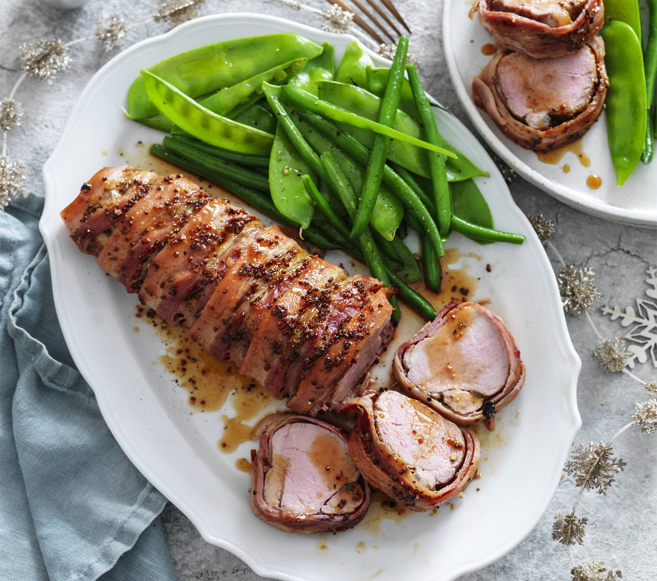 Bacon Wrapped Pork Fillet