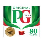 PG Tips 80 Original Black Tea Bags 232g