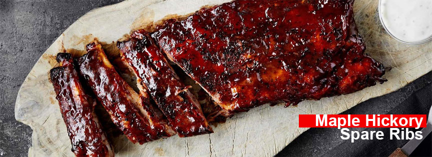 maple hickory spare ribs banner