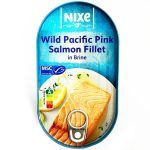 wild pacific pink salmon fillet in brine