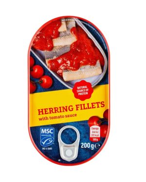 herring fillets tomato sauce