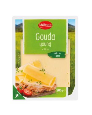 Milbona Gouda Young Slices 200g