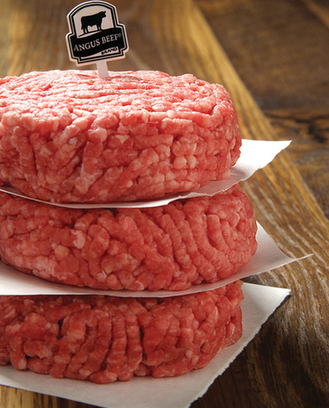 black angus beef burger