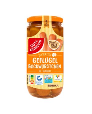 Gut & Günstig Geflügel Bockwürstchen