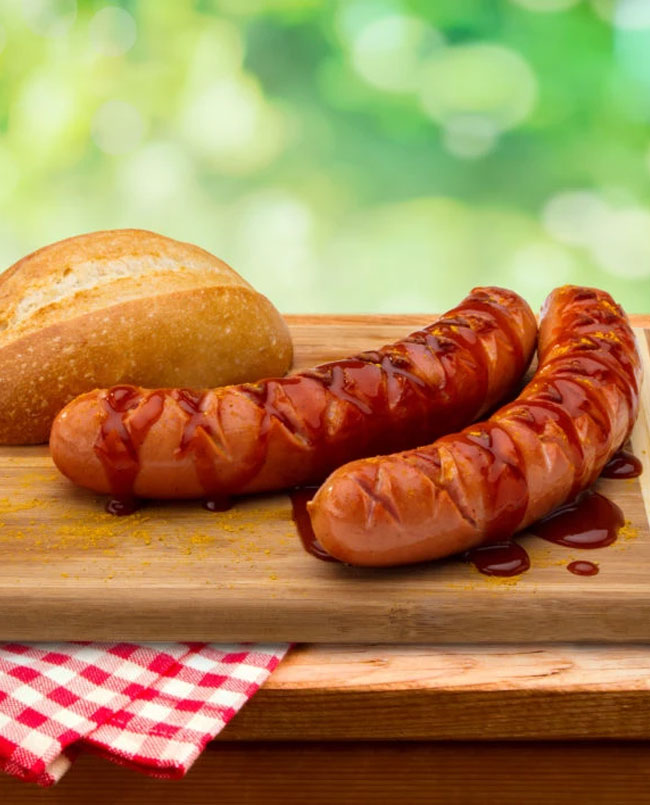 curry wurst sausages