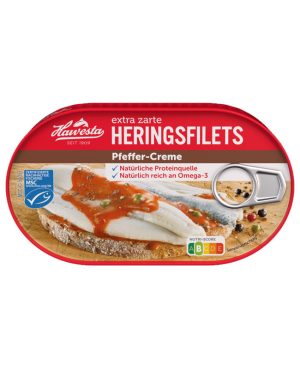Hawesta Herring Fillets Pfeffer-Creme 200g